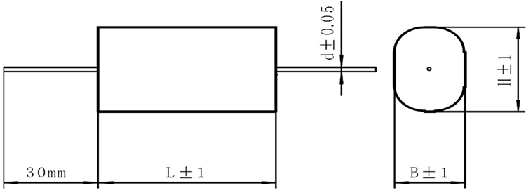 CBB20A电容器尺寸
