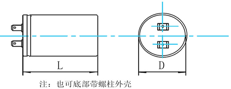CBB60电容器尺寸图