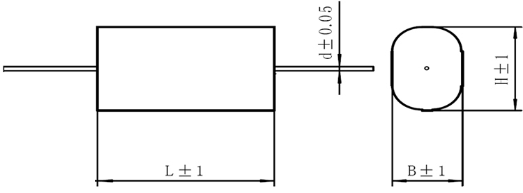 MKP型电容器外形图